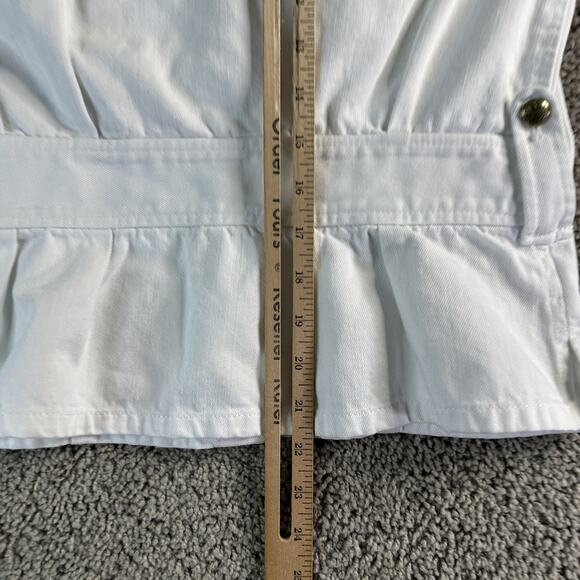 Lauren Jeans Co Ralph Lauren Jacket Womens Medium Denim Utility Button Up READ - Picture 10 of 16